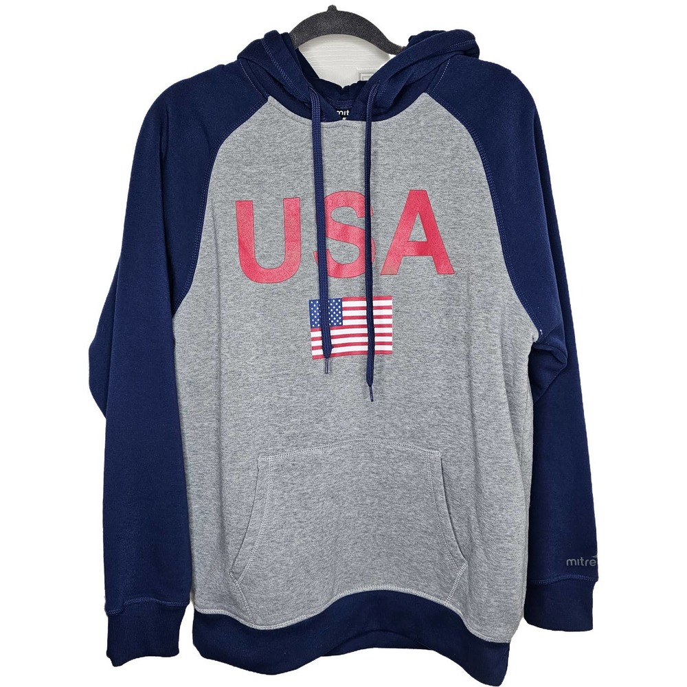 Mitre USA Medium Unisex Hoodie United States Sweatshirt